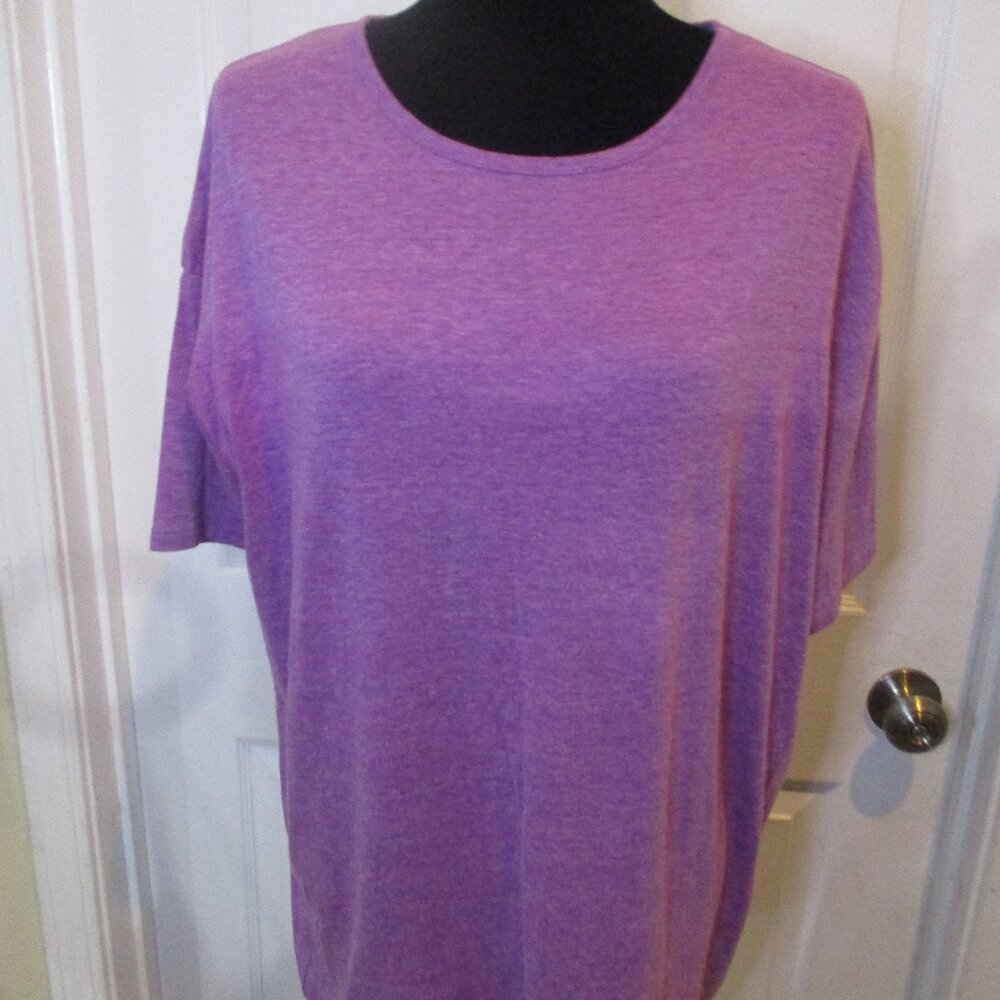 LuLaRoe Irma Heathered Purple Tunic XXS NWOT